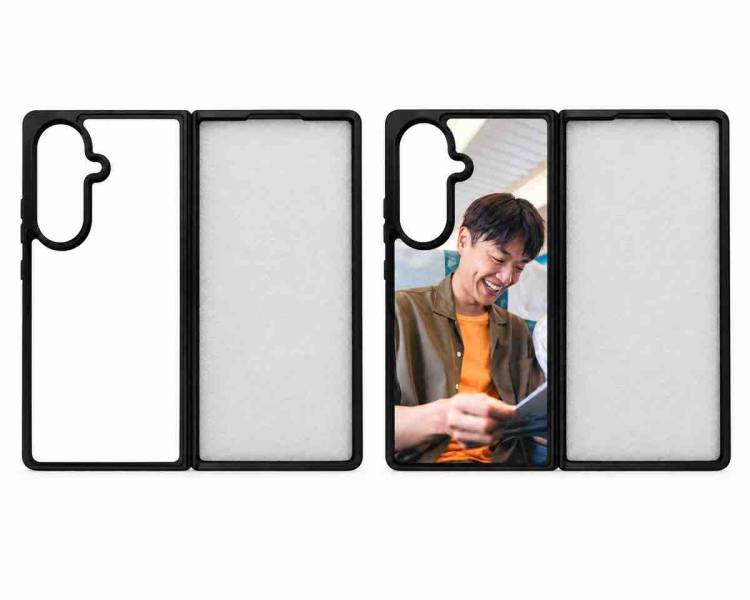 Coque Samsung Galaxy Z Fold 7 personnalisée en silicone avec photo