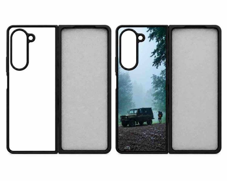 Coque Samsung Galaxy Z Fold 5 personnalisée en silicone avec photo