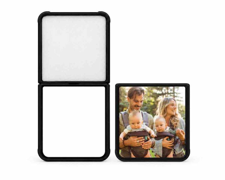 Coque Samsung Galaxy Z Flip 7 personnalisée en silicone avec photo